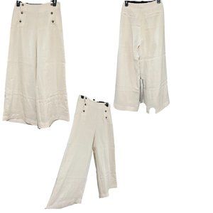 Sailor High-Waisted Linen Pants (NWOT)